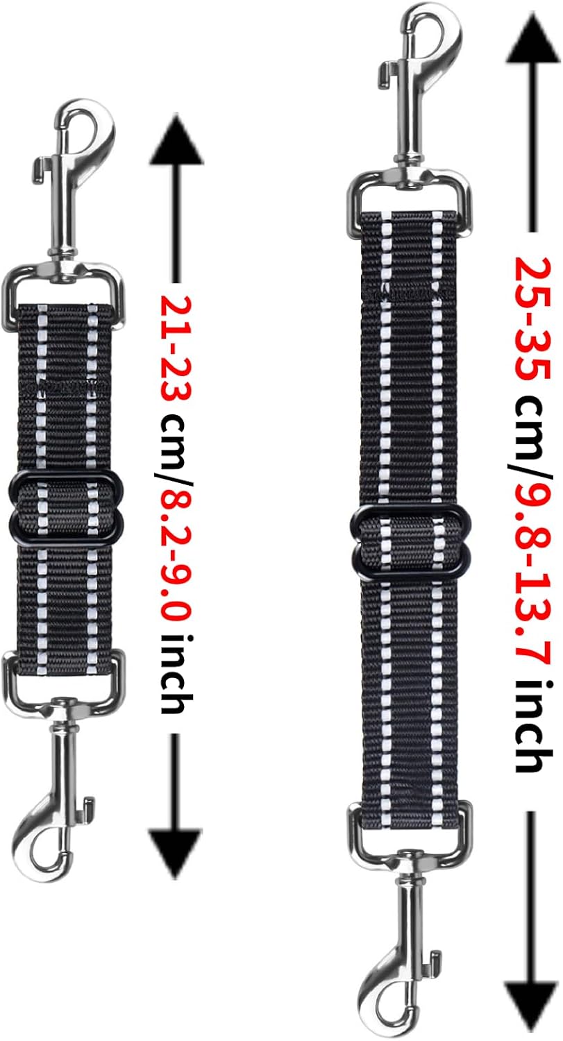 Clip de seguridad para collar de punta, 2 clips de seguridad para perro, clip de seguridad para correa de perro, clip de seguridad reflectante