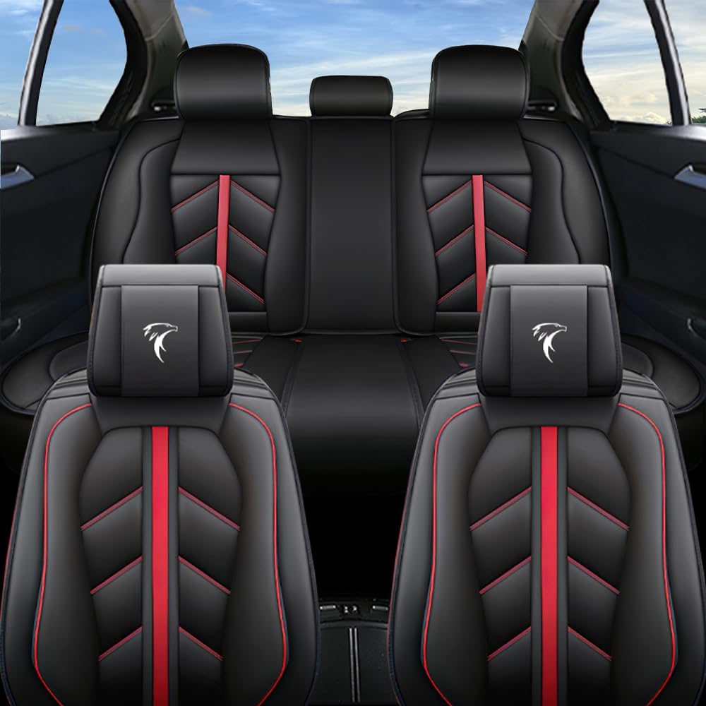 Juego de 5 fundas de asiento para Mazda CX-3 CX-30 CX-5 CX-50 CX-9 CX-90 Mazda3 Mazda9, fundas de asiento de cuero mejoradas, impermeables,