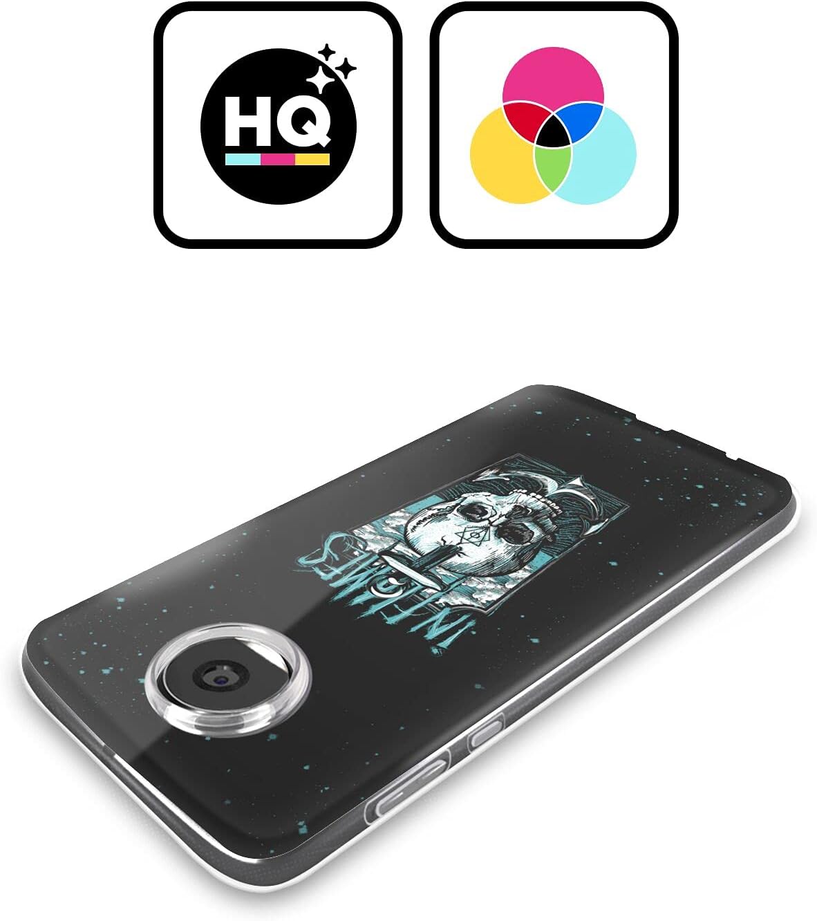 Head Case Designs Officially Licensed in Flames Anchor Skull Metal Grunge Soft Gel Case Compatible with Motorola Moto G Stylus 5G (2022)