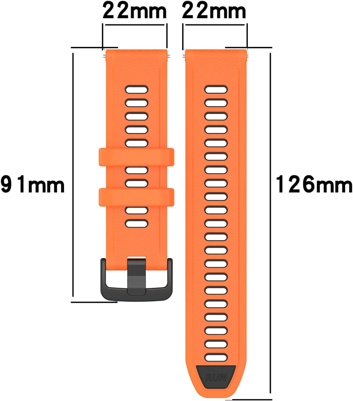 Replacement Band for Garmin Forerunner 265 Watch Bands,Soft Silicoen Strap fit Garmin Forerunner 265255745 Venu 2ActiveVivoactive 4 GPS Running
