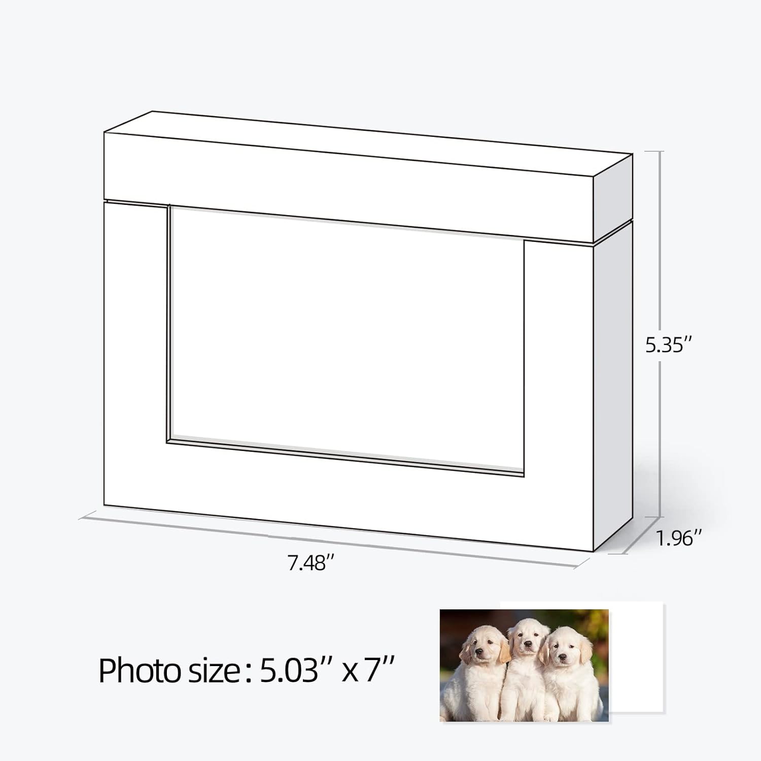 Aiuonenian Cajas de fotos de cartón para fotos de 5 x 7 pulgadas, juego de cajas de almacenamiento de fotos familiares, caja de álbum de fotos, caja