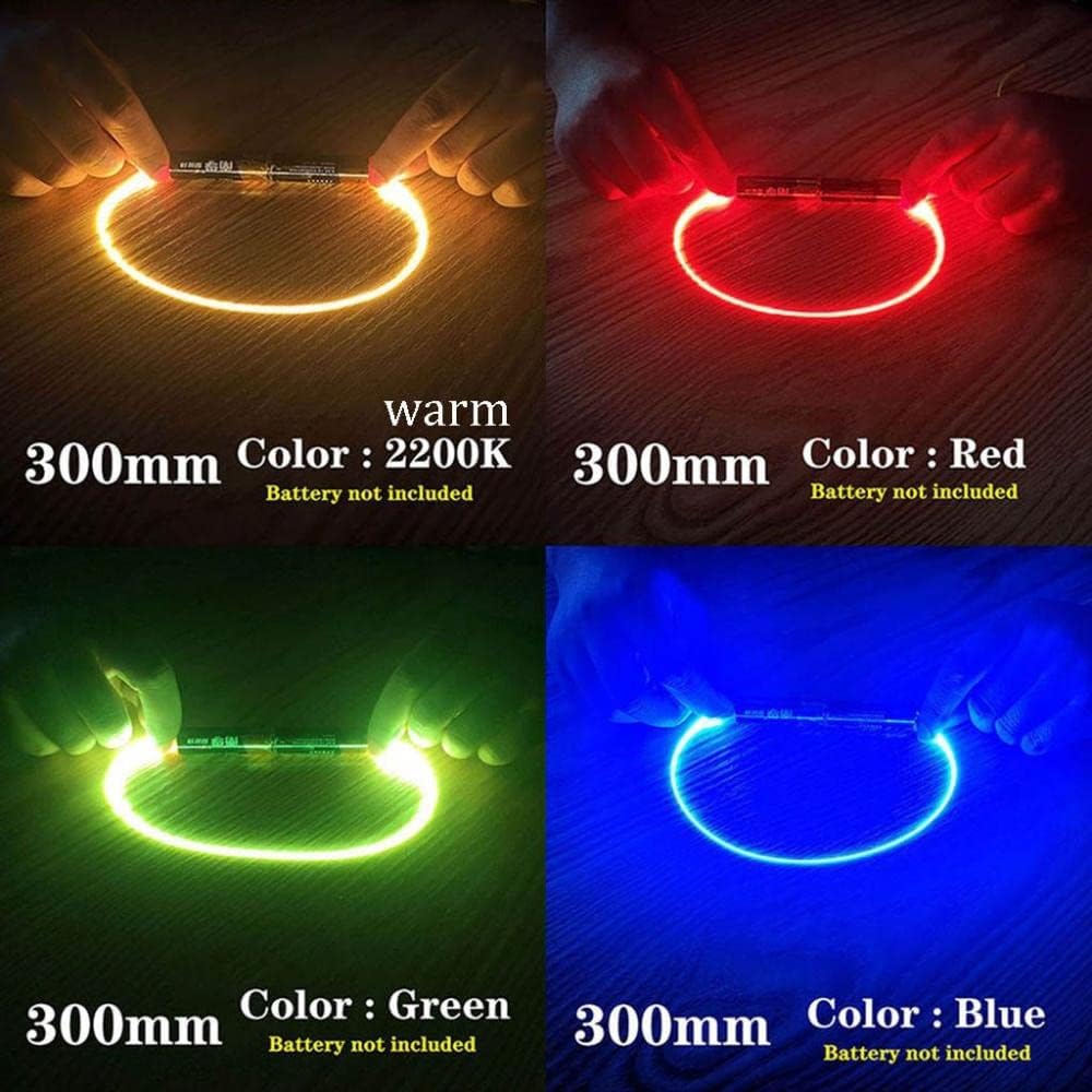 DC3V – Filamento LED flexible de filamento LED Edison de 13011.811 in, accesorios de luz, luz cálida, 2200 K (5.118 in, rojo)