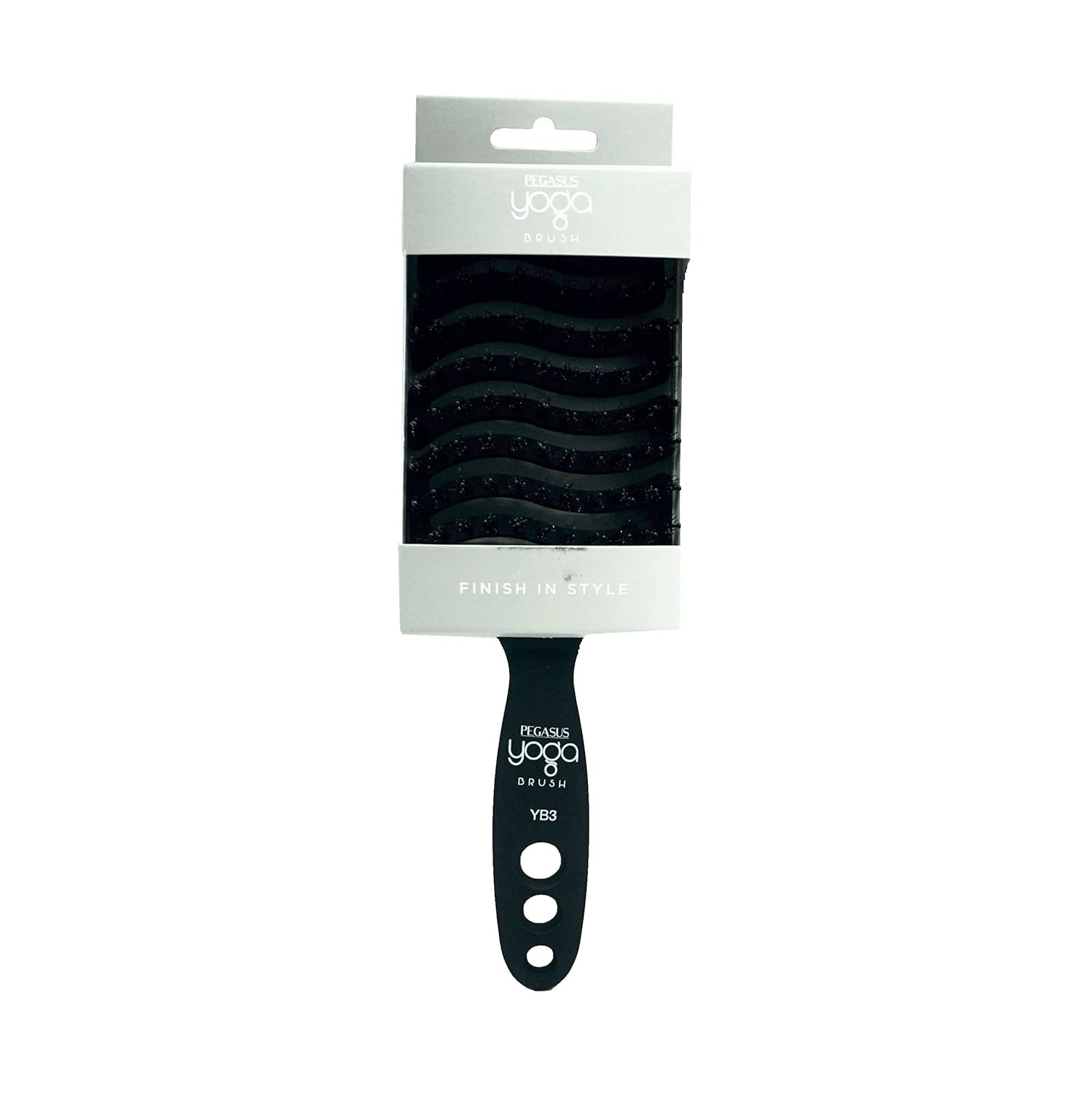 Pegasus YB3 – Cepillo flexible ventilado de 9 pulgadas, cepillo de yoga con cerdas de nailon y jabalí