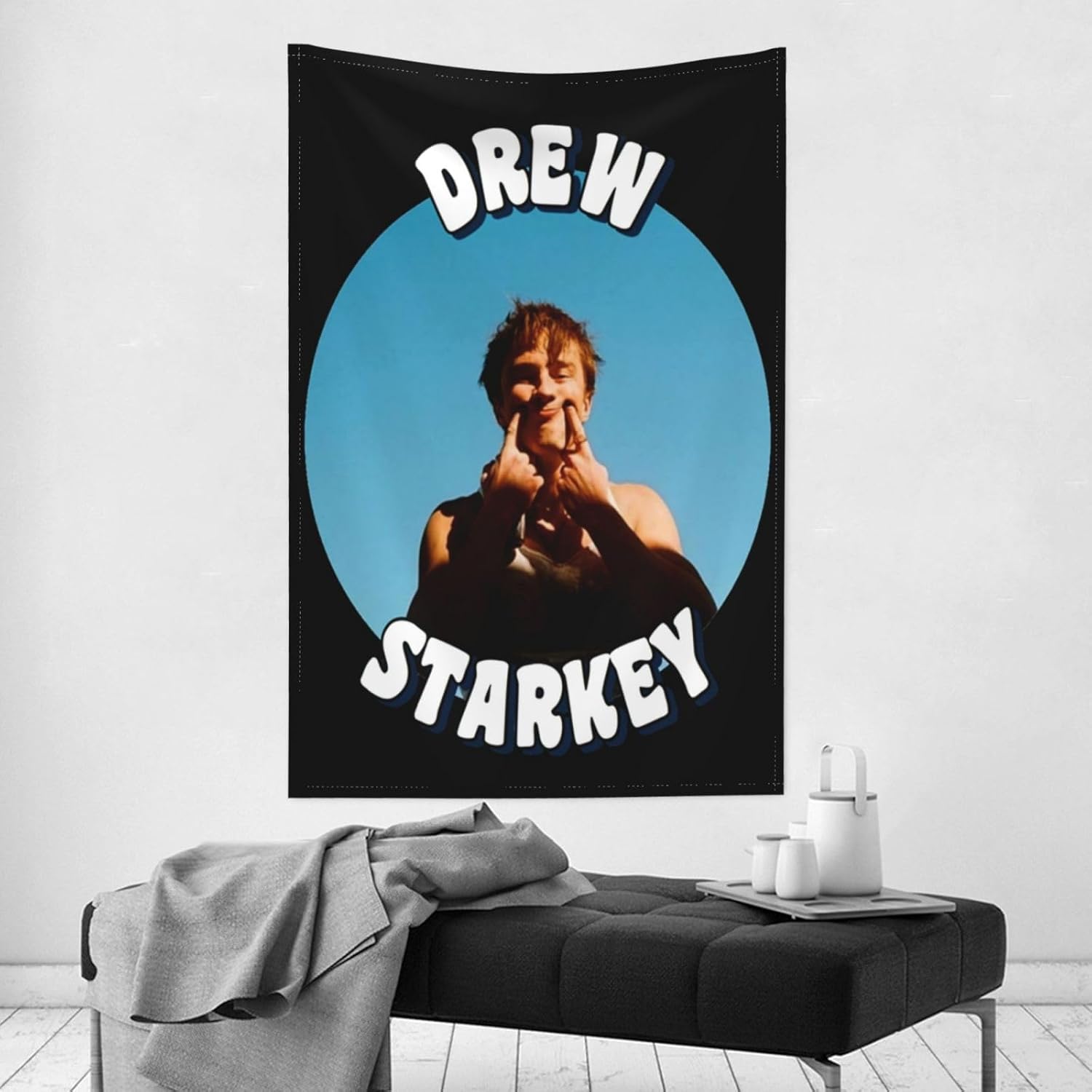 fozzy Drew Starkey – Tapiz para colgar en la pared, decoración artística para sala de estar al aire libre, dormitorio, 60 x 40 pulgadas
