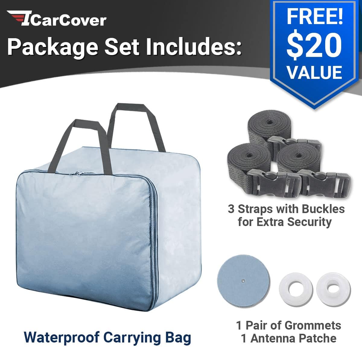 iCarCover Funda de SUV prémium para Chevy Tahoe 1995-2000 de 2 puertas, impermeable, para todo tipo de clima, lluvia, nieve, UV, protector de