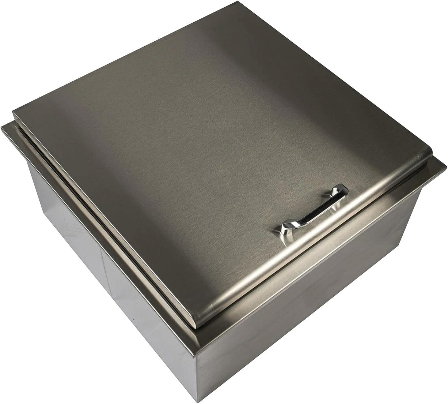BBQGuys Signature – Enfriador de hielo de 25 pulgadas con soporte para condimentos, tradicional