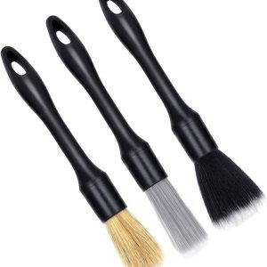 3 cepillos multifuncionales para detalles de automóviles de diferentes tamaños, ultra suaves, accesorios para limpiar ruedas de automóvil, emblemas, 3 cepillos multifuncionales para detalles de automóviles de diferentes tamaños, ultra suaves, accesorios para limpiar ruedas de automóvil, emblemas,