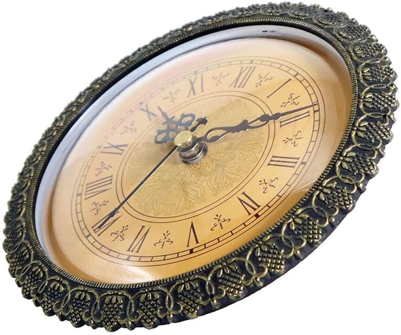 Reloj de cuarzo con movimiento de cuarzo, 5.906 in de diámetro, reloj en miniatura, funciona con pilas, reloj de cuarzo silencioso, movimiento de