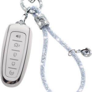 Funda para llavero Ford C con llavero de cristal para coche, Funda para llavero Ford C con llavero de cristal para coche,