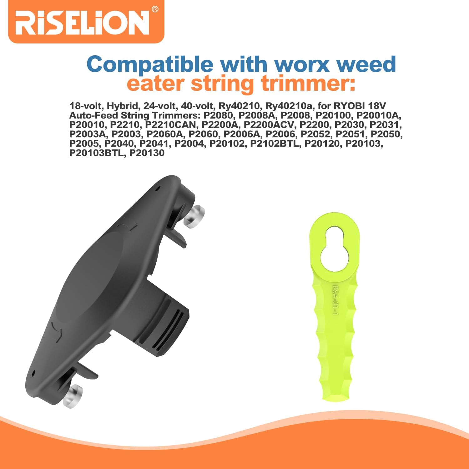 Cabezal de cuchilla para malezas, compatible con desbrozadoras Ryobi de 18 voltios, 24 voltios y 40 voltios, puede reemplazar el cabezal recortador