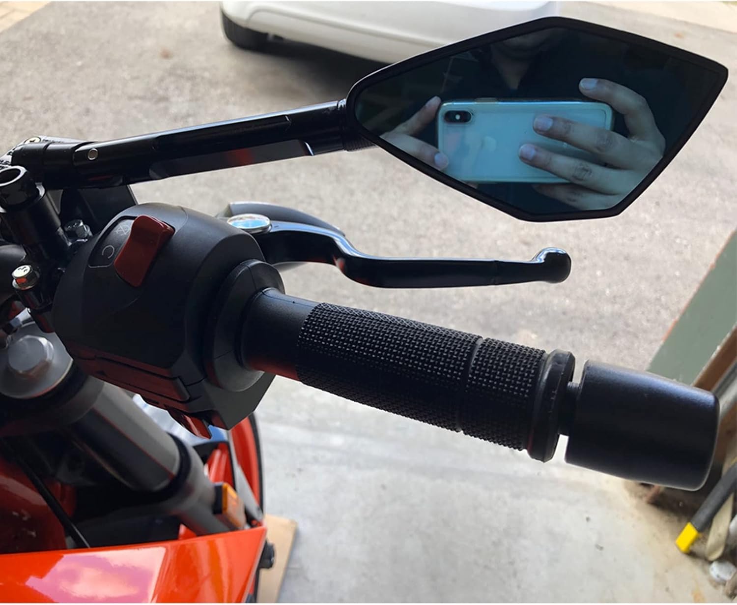 Motorcycle Rear View Mirror CNC Aluminum Blue Anti-Glare Side Retrovisor Mirrors for Kawasaki for VERSYS 1000 2012-2021 Mirrors
