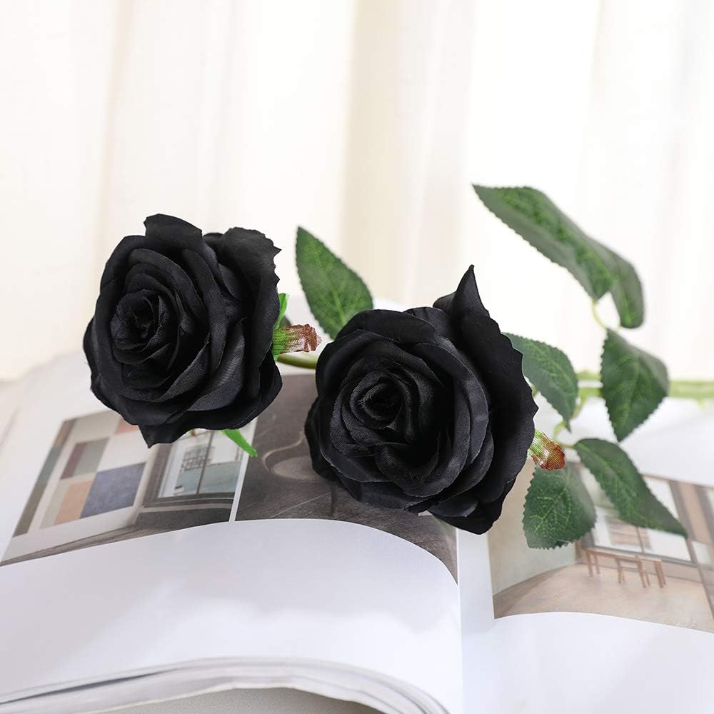 Veryhome – Ramo de flores artificiales de seda con sensación real al tacto, ramo de boda para celebraciones en el jardín del hogar o decoración