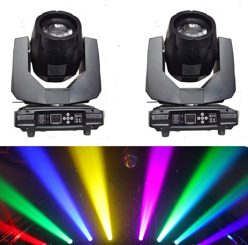 2 unidadeslotes haz 7r 230 W etapa luz cabeza móvil DMX luz efecto máquina arco iris DJ bar fiesta boda discoteca