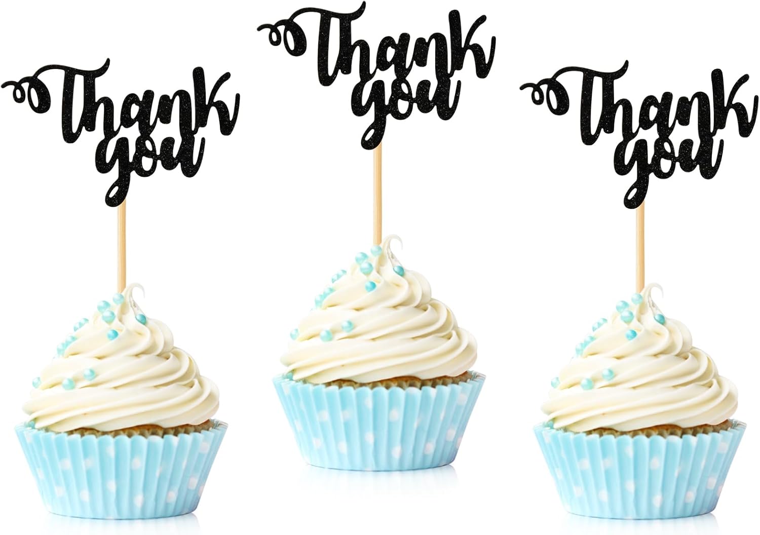 36 piezas de decoración de cupcakes con purpurina para el día de Acción de Gracias, para boda, aniversario, despedida de soltera, baby shower, niños