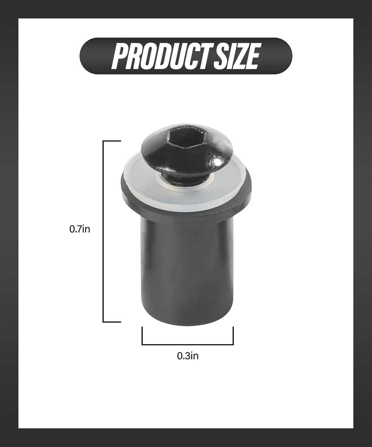 ESEWALAS 10 tornillos para parabrisas, kit de tornillos para parabrisas de motocicleta, accesorios de automóvil, carenado de motocicleta, tornillos