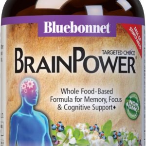 Bluebonnet Nutrition Brain Power – Mezcla nootrópica a base de alimentos integrales – Para la salud cerebral – Bacopa, melena de león, arándano y Bluebonnet Nutrition Brain Power – Mezcla nootrópica a base de alimentos integrales – Para la salud cerebral – Bacopa, melena de león, arándano y