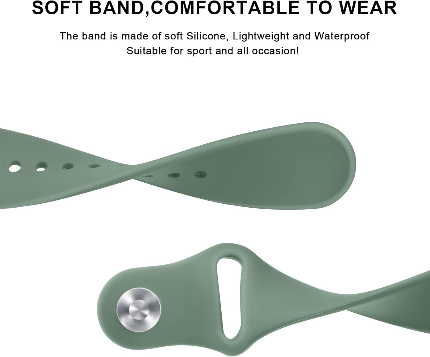 Paquete de 3 bandas de silicona compatibles con Fitbit Versa 2 bandas para mujeres y hombres, correas de repuesto deportivas suaves y transpirables