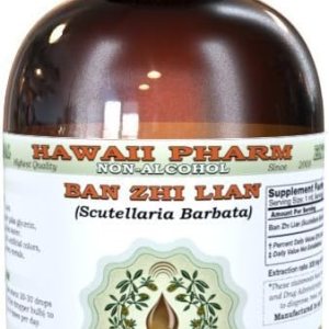 Hawaii Pharm Ban Zhi Lian – Extracto líquido sin alcohol, Ban Zhi Lian, Skullcap (Scutellaria Barbata) Suplemento herbario natural de glicerita de Hawaii Pharm Ban Zhi Lian – Extracto líquido sin alcohol, Ban Zhi Lian, Skullcap (Scutellaria Barbata) Suplemento herbario natural de glicerita de