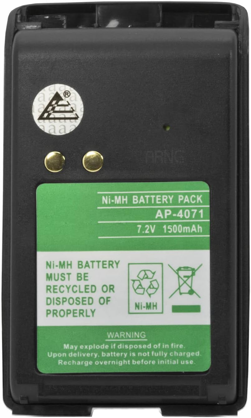 ExpertPower Batería de radio bidireccional NiMh de 7.2v 1500mAh compatible con Motorola PMNN4071 PMNN4071A PMNN4071AR BPR40 A8