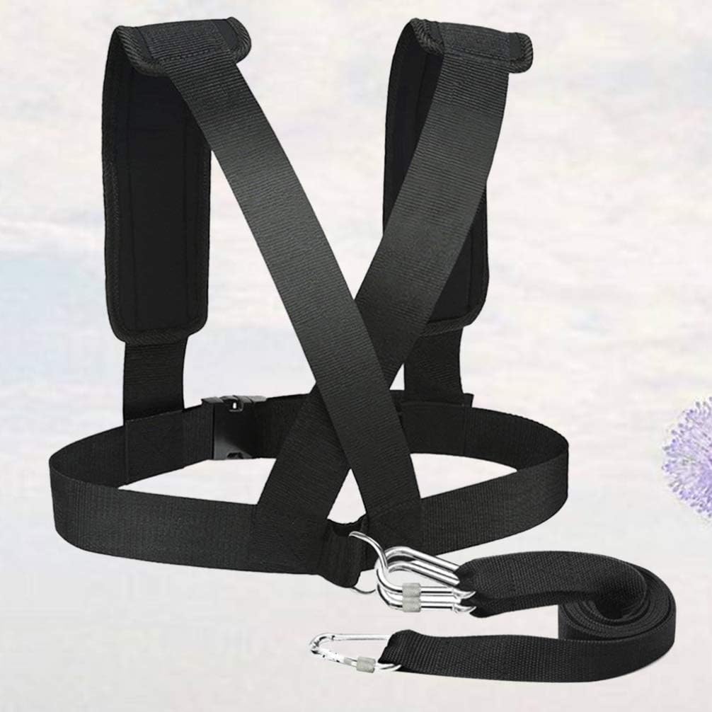 INOOMP Arnés de entrenamiento de trineo de potencia, arnés de tracción de neumáticos, kit de cuerda de resistencia para mejorar la resistencia de la