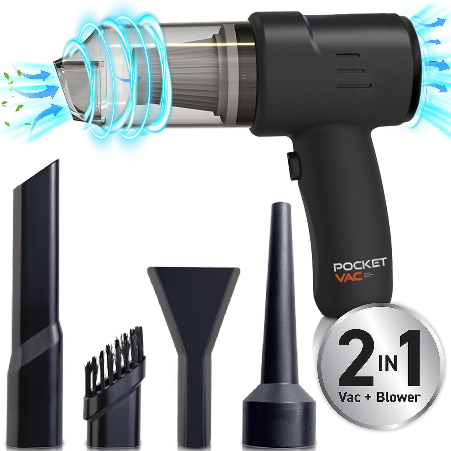 Aspiradora de mano compacta e inalámbrica, aspiradora de mano ligera para el hogar, cocina, automóvil, tapicería, pelo de mascotas, limpieza de
