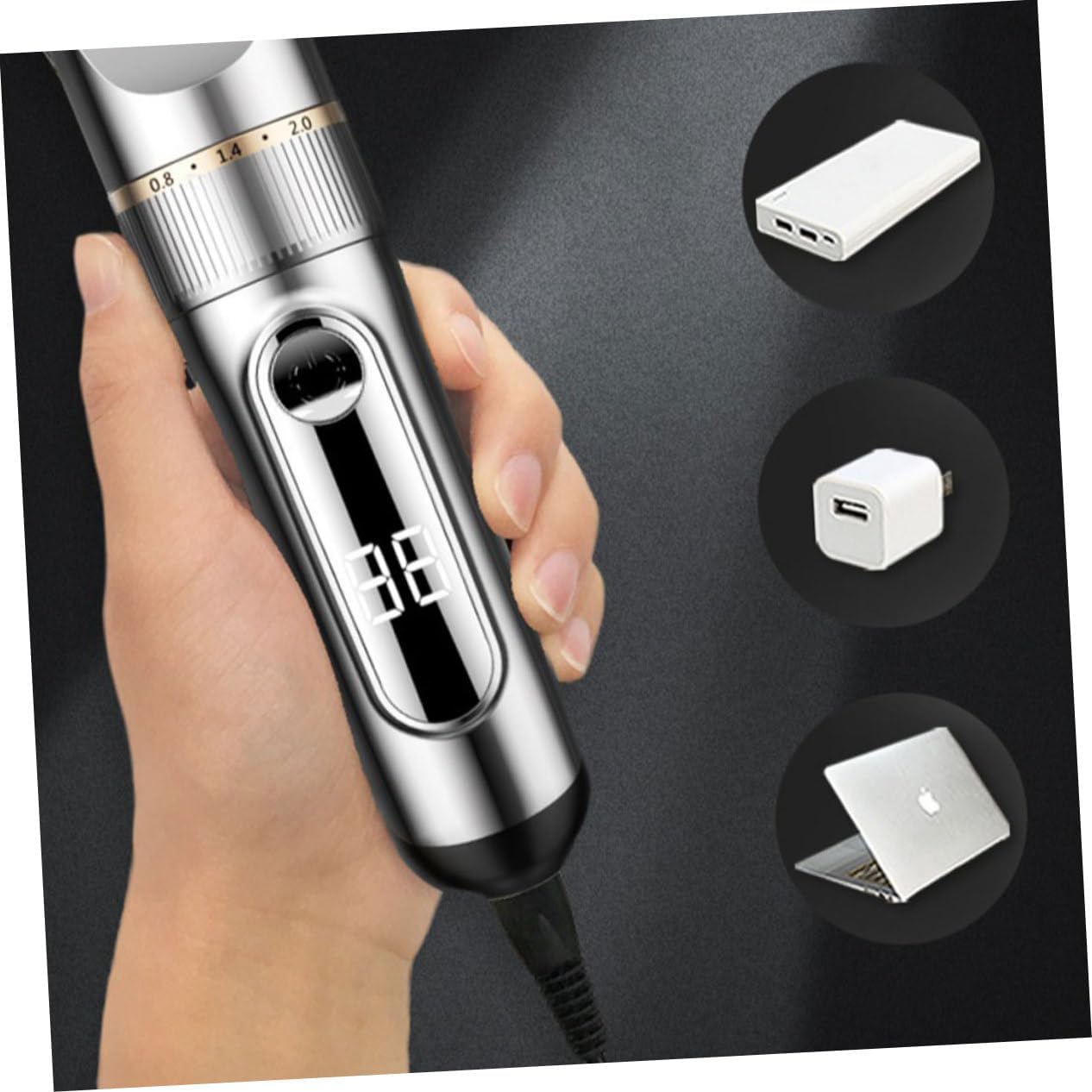 Beavorty 1 máquina de afeitar recargable para hombres, cortadora de pelo inalámbrica, recortadora inalámbrica para hombres, afeitadora de pelo de