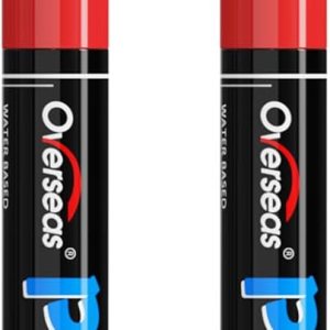 Overseas Rotuladores de pintura roja, marcadores acrílicos permanentes, paquete de 2 unidades, a base de agua, secado rápido, marcadores de pintura Overseas Rotuladores de pintura roja, marcadores acrílicos permanentes, paquete de 2 unidades, a base de agua, secado rápido, marcadores de pintura