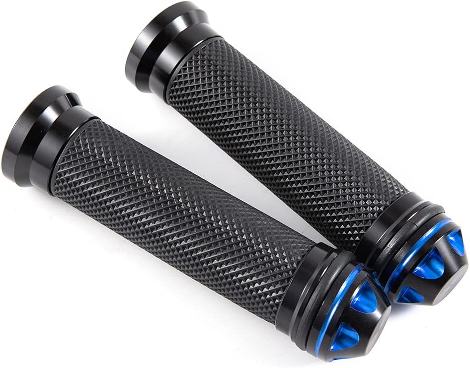 Empuñaduras de mano de 78 pulgadas 0.866 in antideslizantes universales de aluminio y gel de goma para manillar para moto
