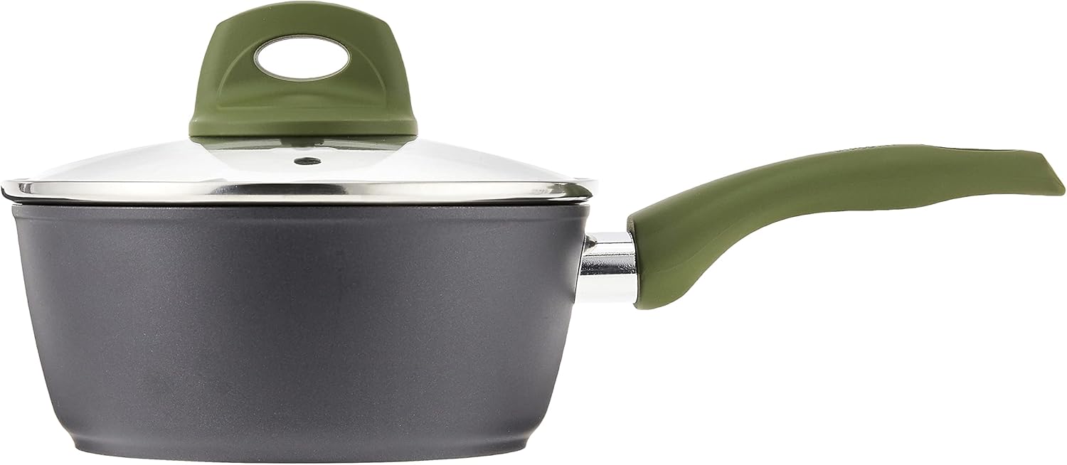 Bialetti Simply Italian – Sartén antiadherente cubierta, 1.9 cuartos de galón, multicolor