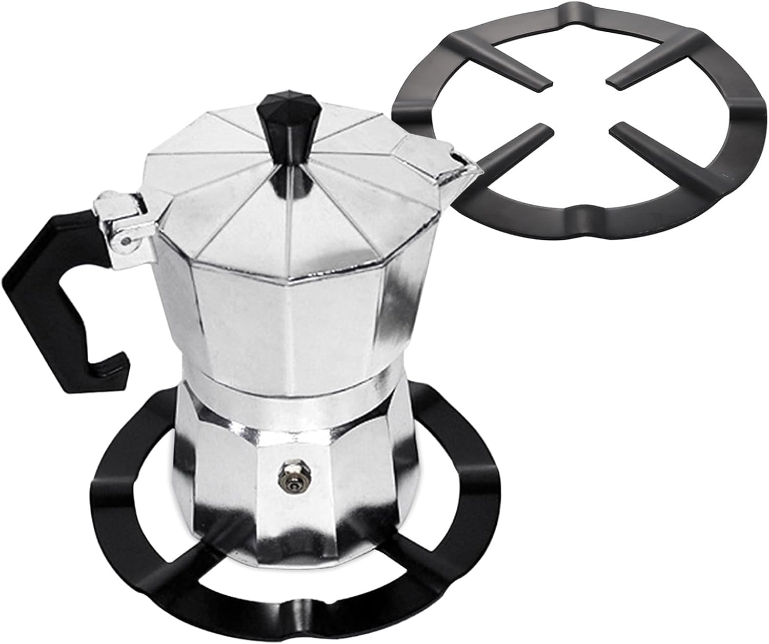 Anillo wok para estufa de gas, reductor de anillo de gas, soporte de wok, estufa superior, cocina, ollas de café a fuego lento, utensilios de cocina