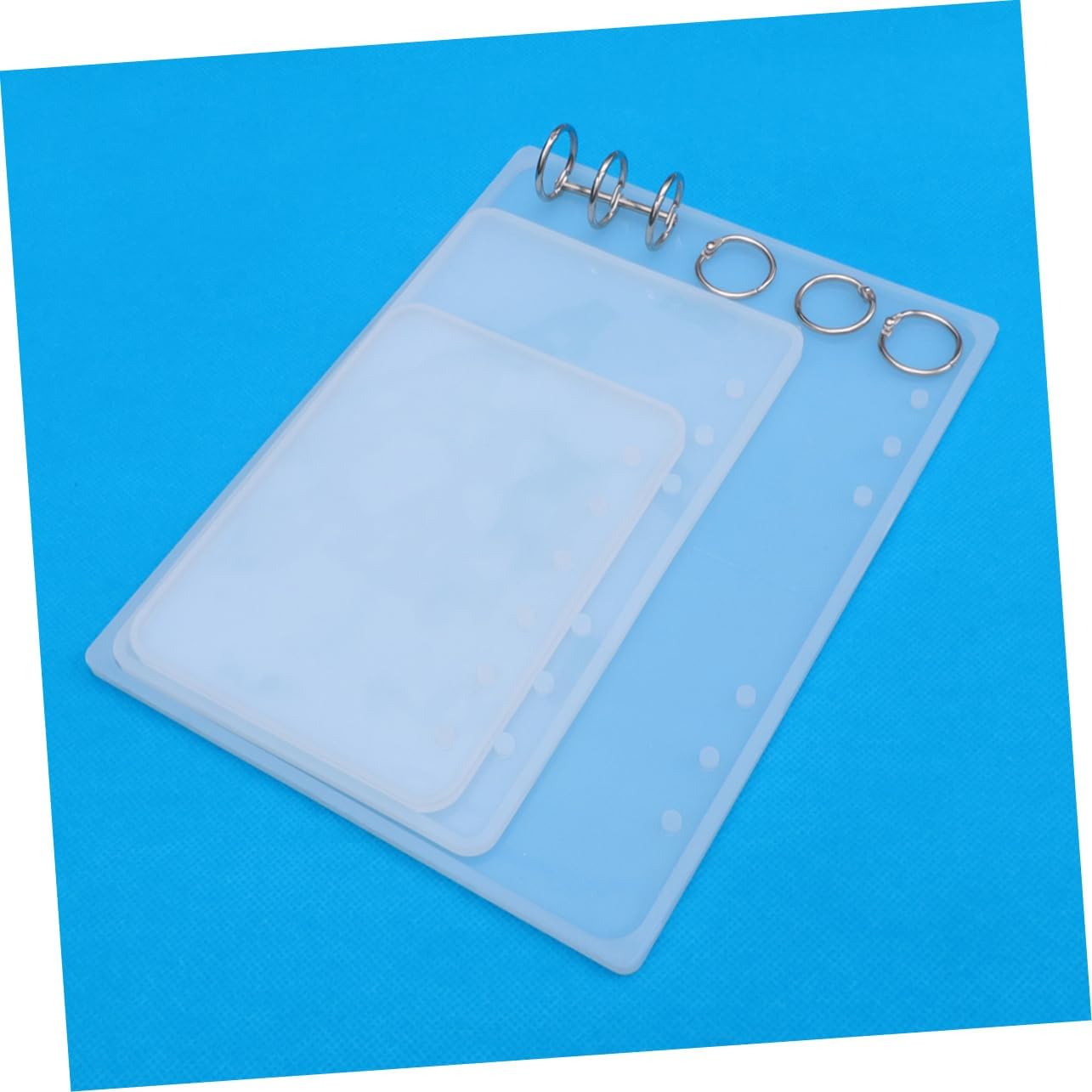 Cuaderno de tapa dura de epoxi de tapa dura, moldes de fundición reutilizables, cubierta de libro de resina, molde de resina para manualidades,