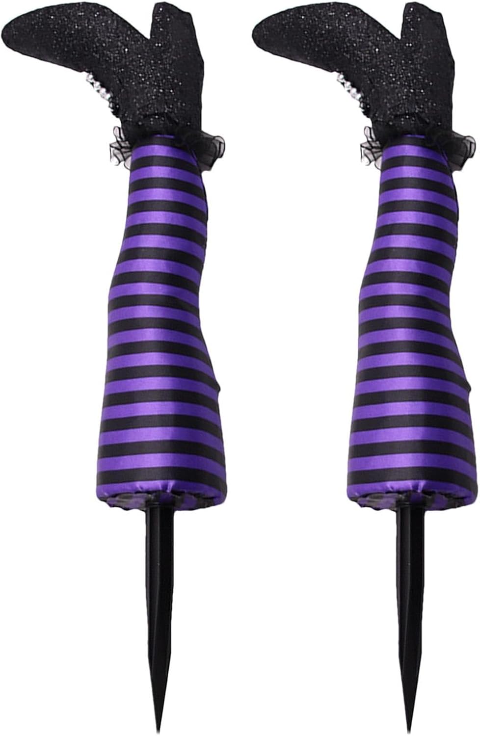 1 par de patas de bruja de Halloween de 18 pulgadas al revés para patas de bruja malvada  Estacas de patas y pies de brujas, estacas de Halloween,
