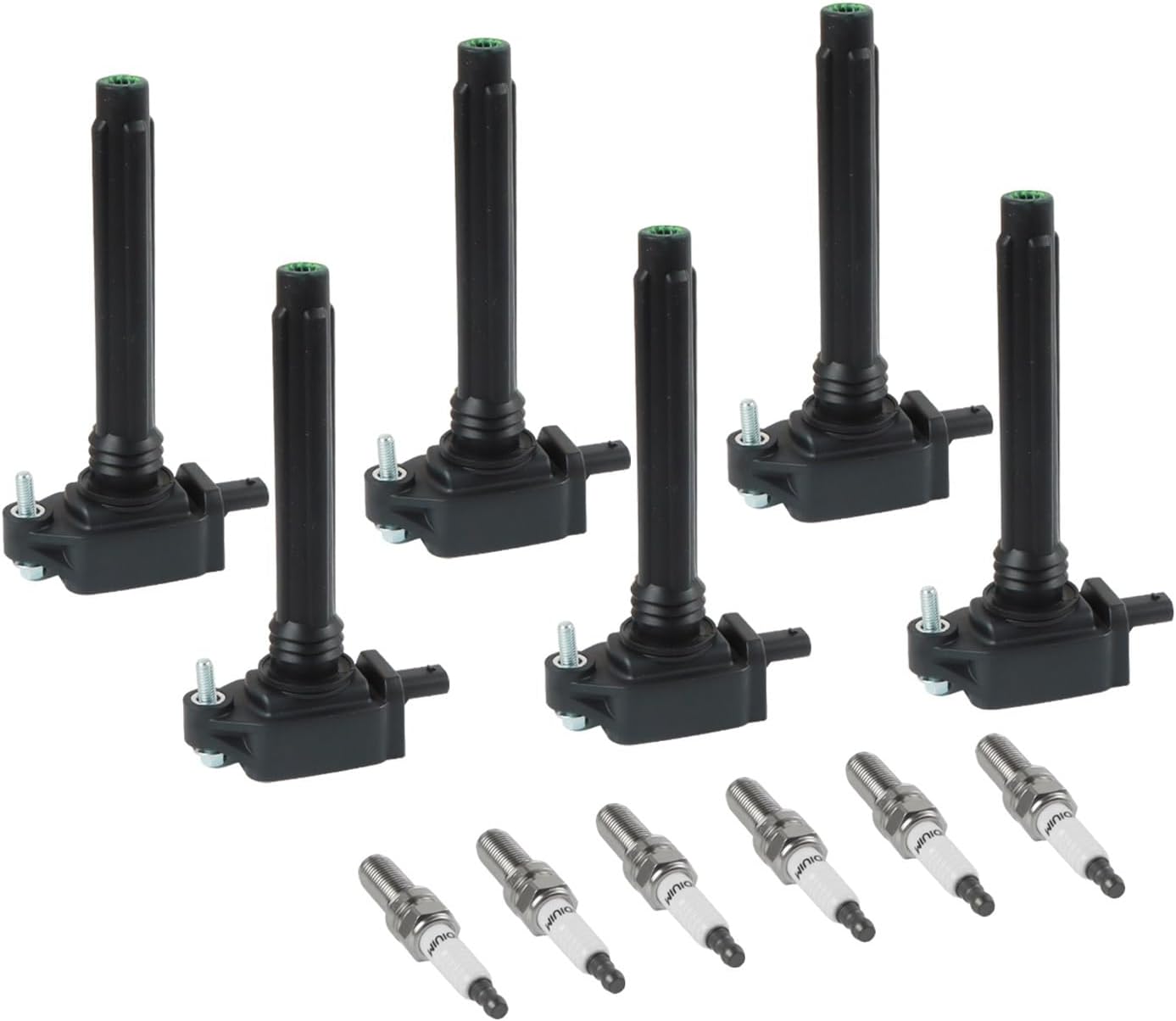 6 bobinas de encendido+6 bujías de iridio compatibles con Jeep Dodge Chrysler Ram 3.6L V6 UF648 5149168AI 5C1848 IXUH22 DQG1176 GN10616