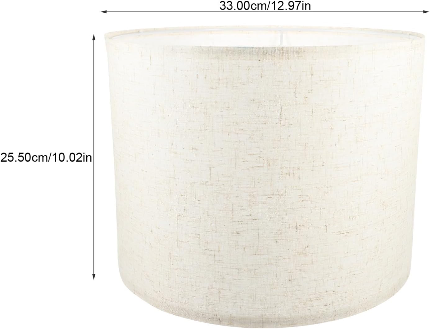 Didiseaon Pantalla de lino para lámpara de tambor mediano, pantalla colgante, pantalla de pared, pantalla desmontable, reemplazo para lámpara de pie