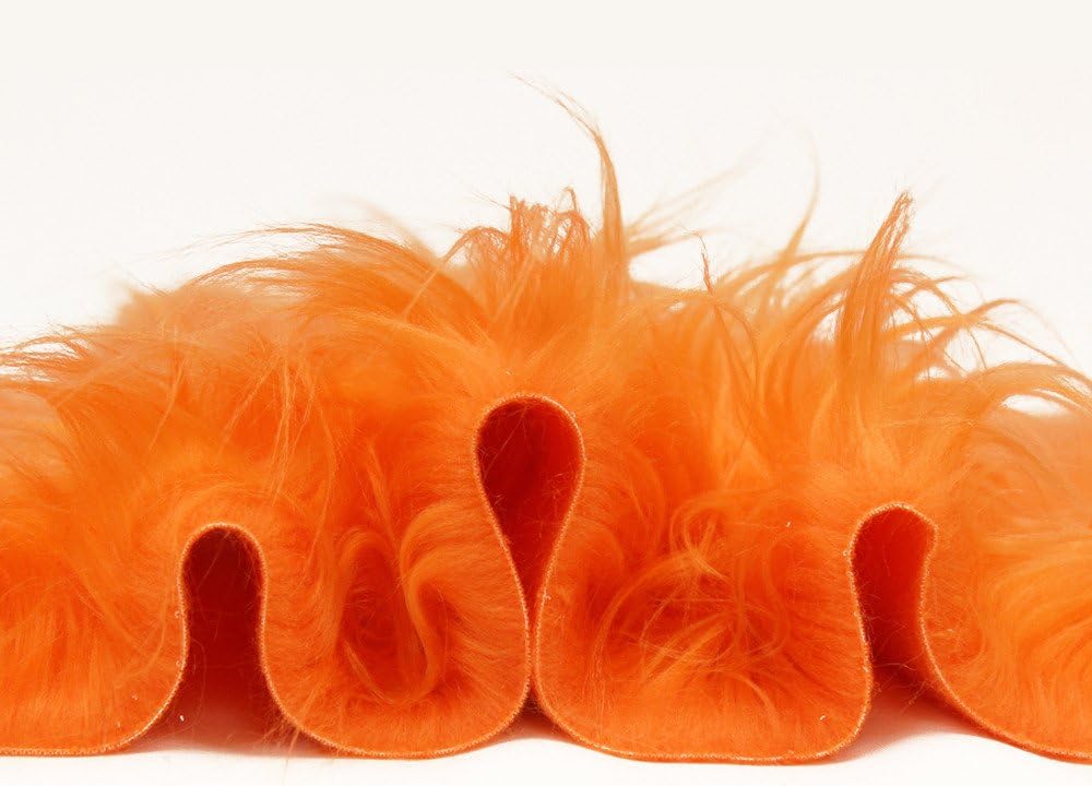 Tela de piel sintética de pelo largo Gorilla Orange  60 pulgadas de anchovendido por The Yard