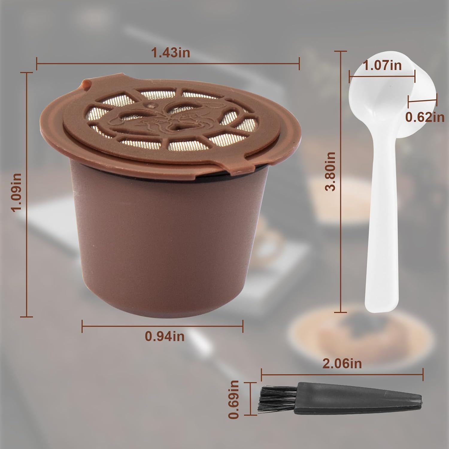 Cápsulas de café reutilizables para café recargables, filtro de cápsula de café compatible con máquinas de café Nespresso, repuesto para cápsulas