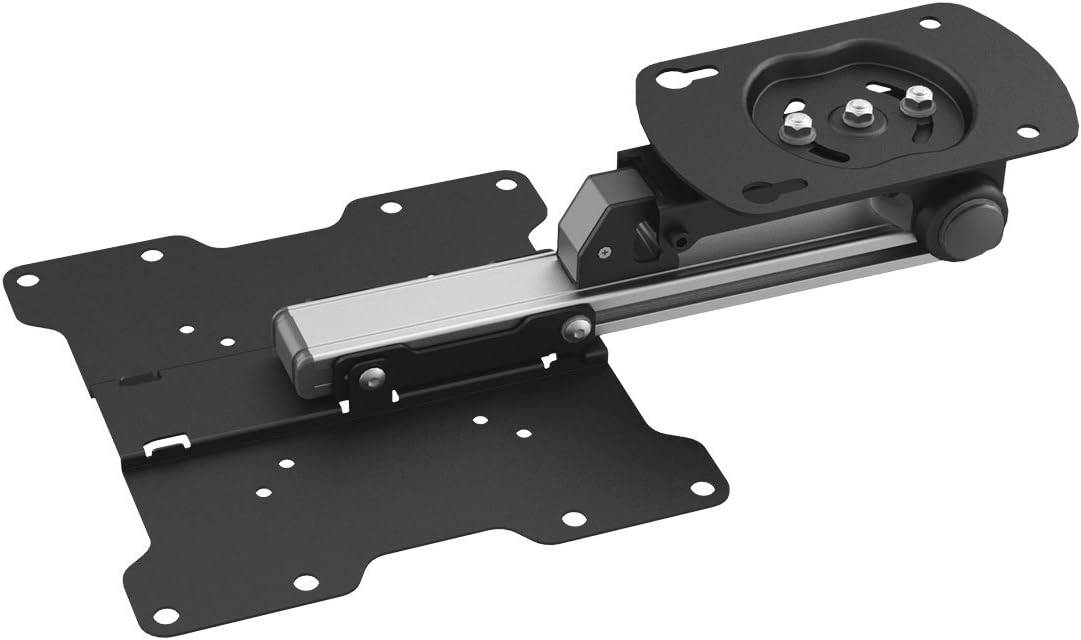 InstallerParts Soporte de techo plegable para TV  para pantalla plana de 17 a 37 pulgadas y monitor de hasta 44 libras, ángulo abatible y giratorio