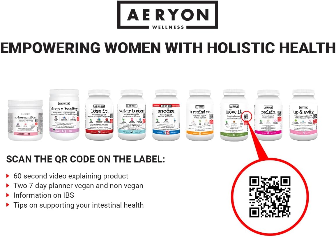 Möve it – Suavizantes de heces para mujer de Aeryon Wellness  Limpiador de colon sin laxantes totalmente natural y desintoxicante para perder peso