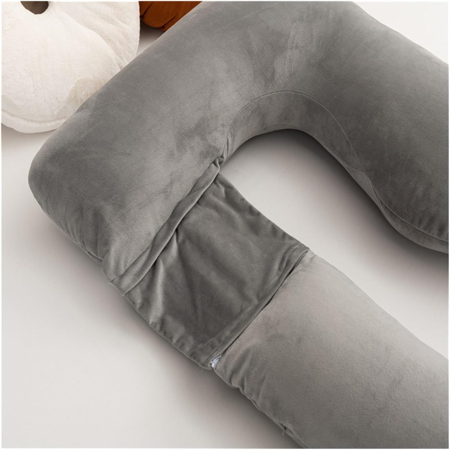 Almohada de maternidad para dormir de 58 pulgadas, almohada de cuerpo completo en forma de U con soporte de maternidad, para mujeres embarazadas,