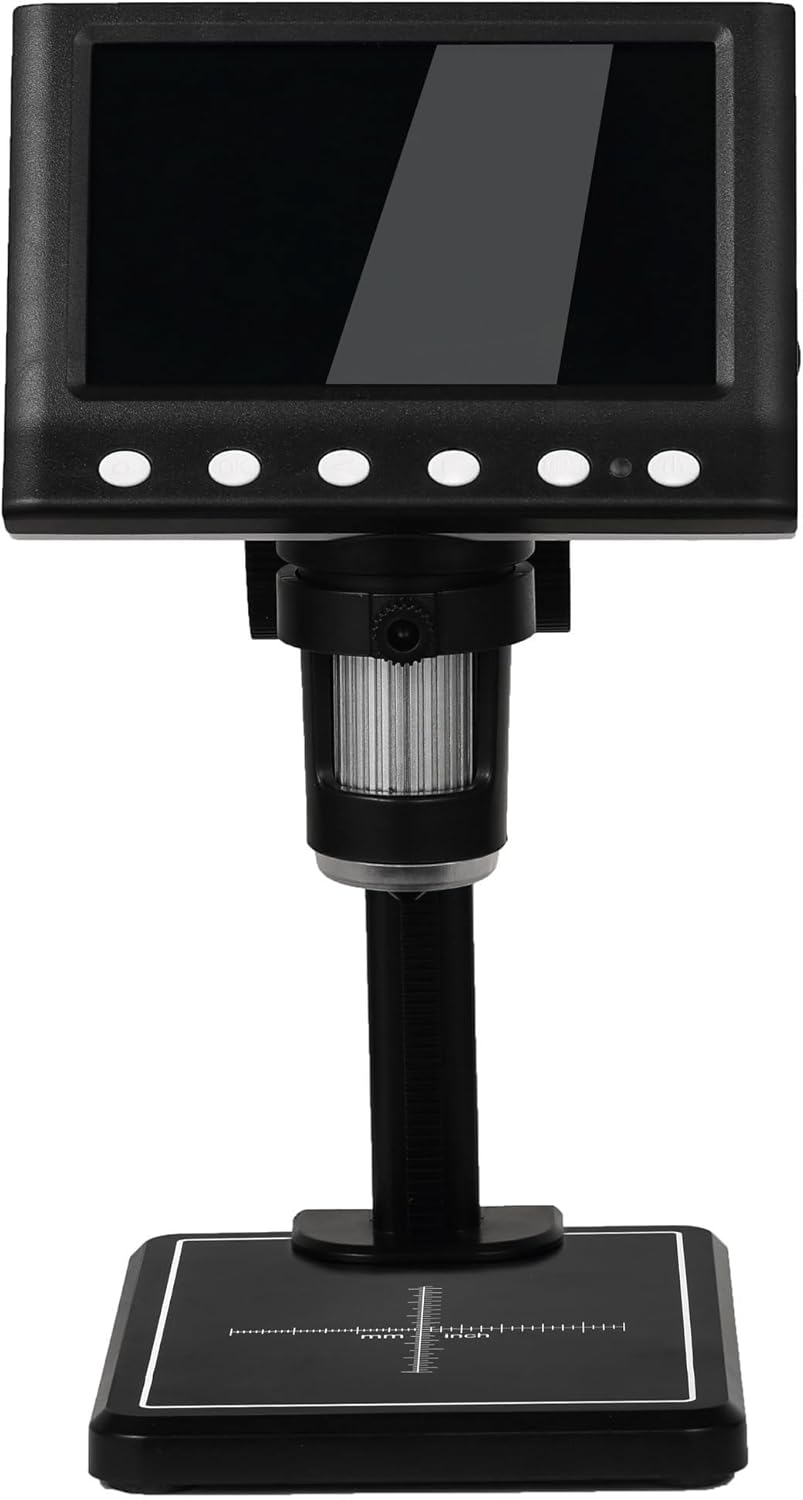 DM7 Microscopio de monedas de 4.3 pulgadas, HD 720P, microscopio digital LCD de 4.3 pulgadas para colección de monedas, lupa de monedas 50X-1000X,
