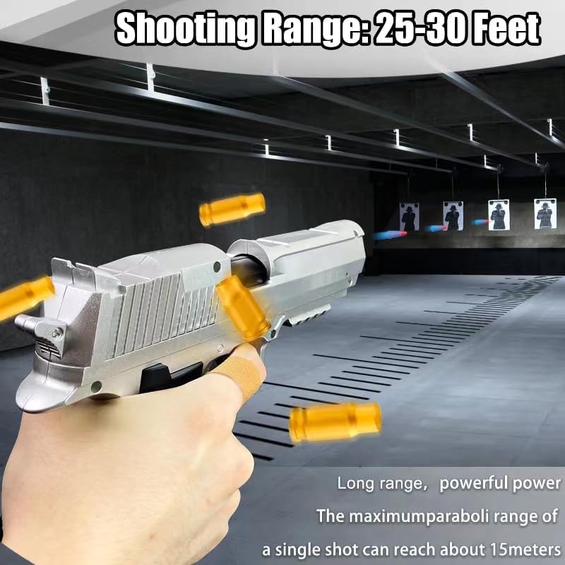 Pistola de juguete balas de espuma suave, modelo educativo de pistola de juguete de bala suave, juegos de disparos de pistola de juguete para