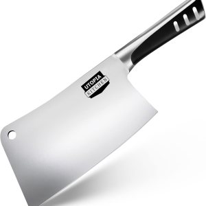 Utopia Kitchen Cuchillo de cocina de 6 pulgadas, cuchillo de carnicero de acero inoxidable para el hogar, cocina y restaurante (negro) Utopia Kitchen Cuchillo de cocina de 6 pulgadas, cuchillo de carnicero de acero inoxidable para el hogar, cocina y restaurante (negro)