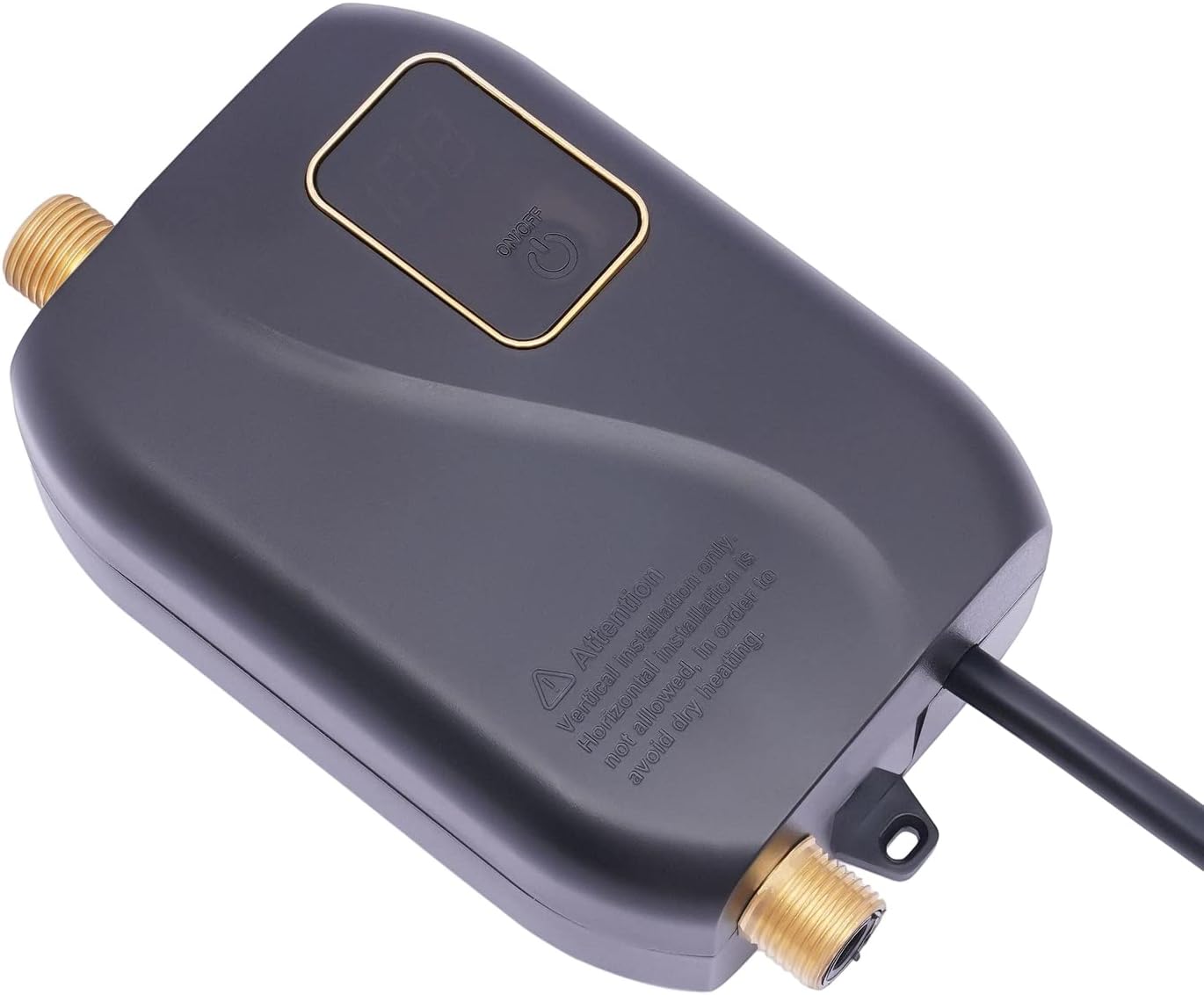 Calentador de agua de 110 V, 3000 W, mini calentador de agua eléctrico instantáneo sin tanque, calentador de agua eléctrico con pantalla LCD para