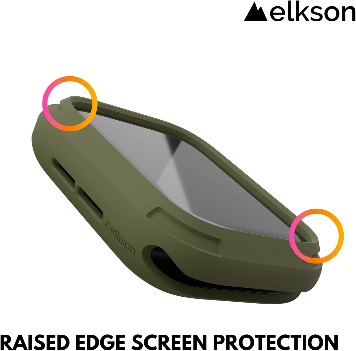 elkson Quattro Series – Carcasa resistente para Apple Watch SE y iWatch Series SE2, 6, 5, 4, funda protectora duradera de grado militar, flexible a