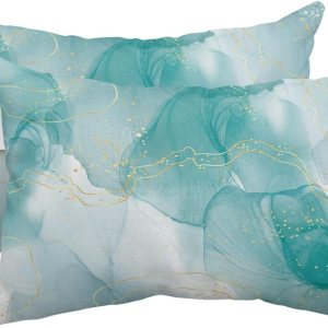 Almohada para silla de playa para exteriores, diseño de mármol aguamarina, para tumbona, estética abstracta, arte minimalista, reclinable, almohada Almohada para silla de playa para exteriores, diseño de mármol aguamarina, para tumbona, estética abstracta, arte minimalista, reclinable, almohada