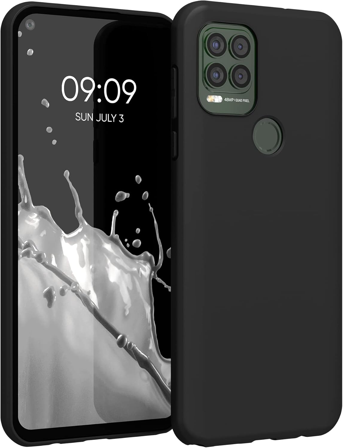 kwmobile Funda compatible con Motorola Moto G Stylus 5G – Funda protectora de silicona TPU suave y delgada – Negro mate