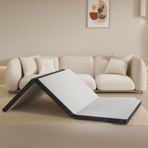 Colchón plegable individual XL de tres pliegues, lujosa cama de espuma viscoelástica de 4 pulgadas, perfecto para dormitorios universitarios y Colchón plegable individual XL de tres pliegues, lujosa cama de espuma viscoelástica de 4 pulgadas, perfecto para dormitorios universitarios y