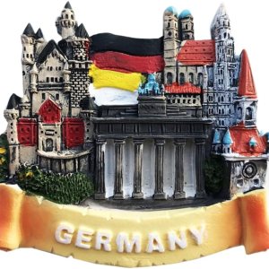 Imán de nevera 3D de Alemania, regalo de recuerdo, resina hecha a mano para refrigerador de Alemania, colección de decoración para el hogar y la Imán de nevera 3D de Alemania, regalo de recuerdo, resina hecha a mano para refrigerador de Alemania, colección de decoración para el hogar y la