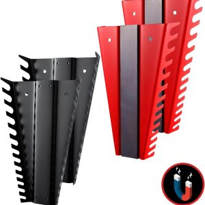 Paquete de 4 organizadores magnéticos de llaves de metal, soporte de llave de 52 ranuras para montaje en pared o almacenamiento de caja de Paquete de 4 organizadores magnéticos de llaves de metal, soporte de llave de 52 ranuras para montaje en pared o almacenamiento de caja de