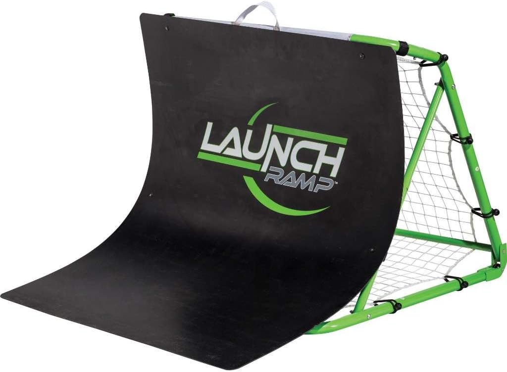 Franklin Sports Rampa de regreso de fútbol  Rampa de lanzamiento de fútbol  Entrenador de fútbol portátil y rebote  Regreso de fútbol de 38 x 42 x